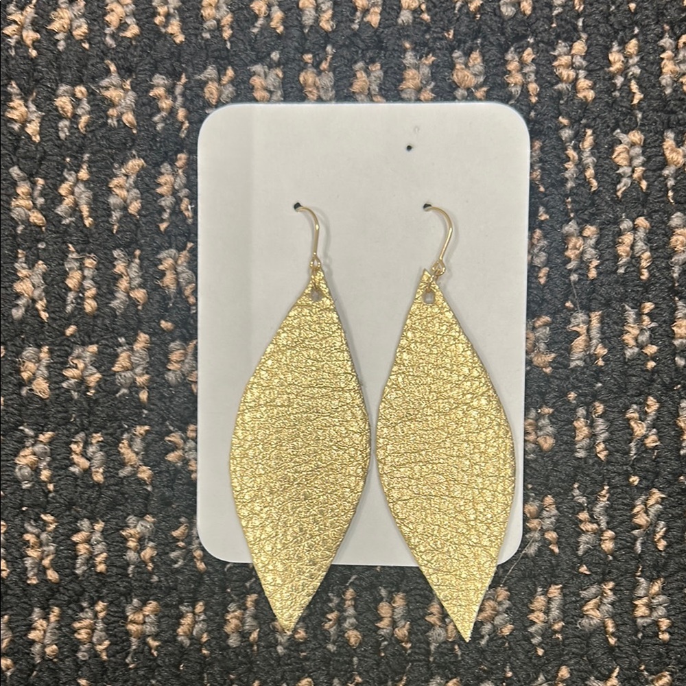 Elegant Gold Leaf Earrings
